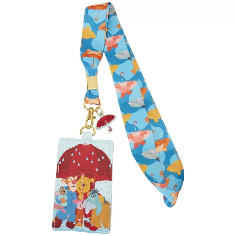 Disney Winnie The Pooh & Friends Rainy Day Lanyard With Card Holder Flash Sale