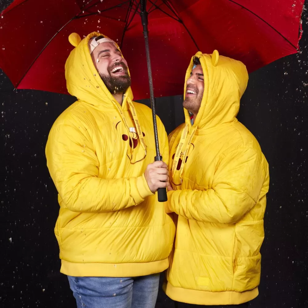 Disney Winnie The Pooh Rainy Day Cosplay Puffer Unisex Hoodie Store