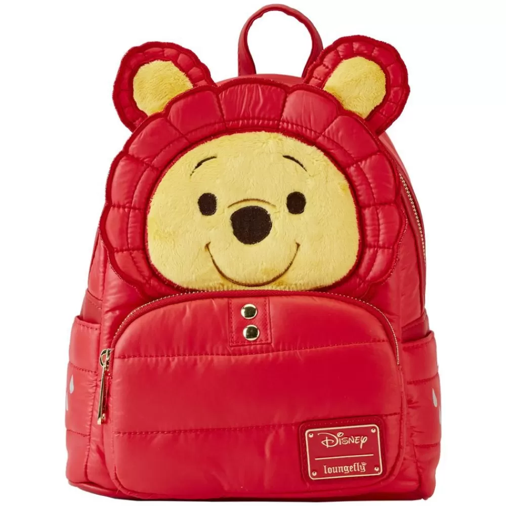 Disney Winnie The Pooh Rainy Day Puffer Jacket Cosplay Mini Backpack Cheap